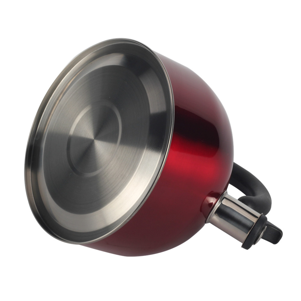 S/S Whistling Tea Kettle Red