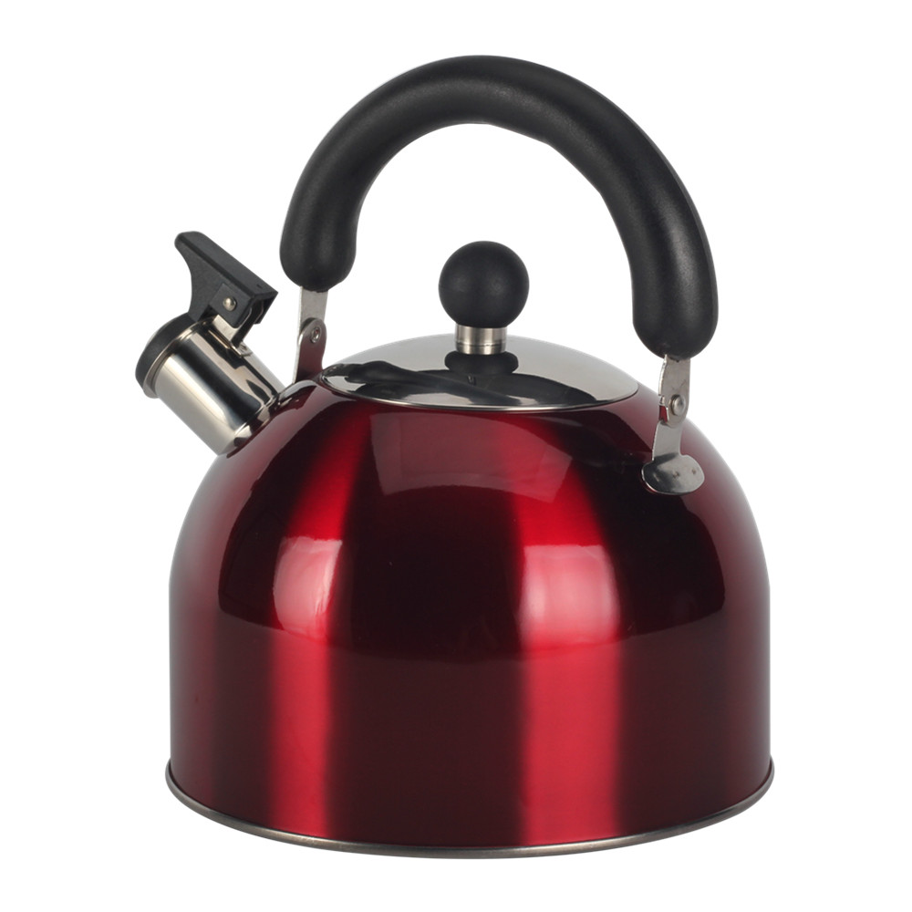 S/S Whistling Tea Kettle Red