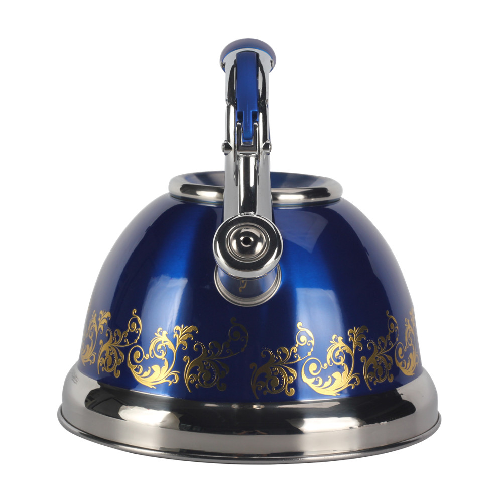 S/S Whistling Tea Kettle Blue