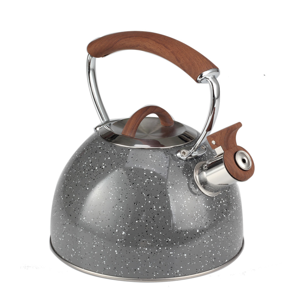 Whistling Tea Kettle With Wooden Handle