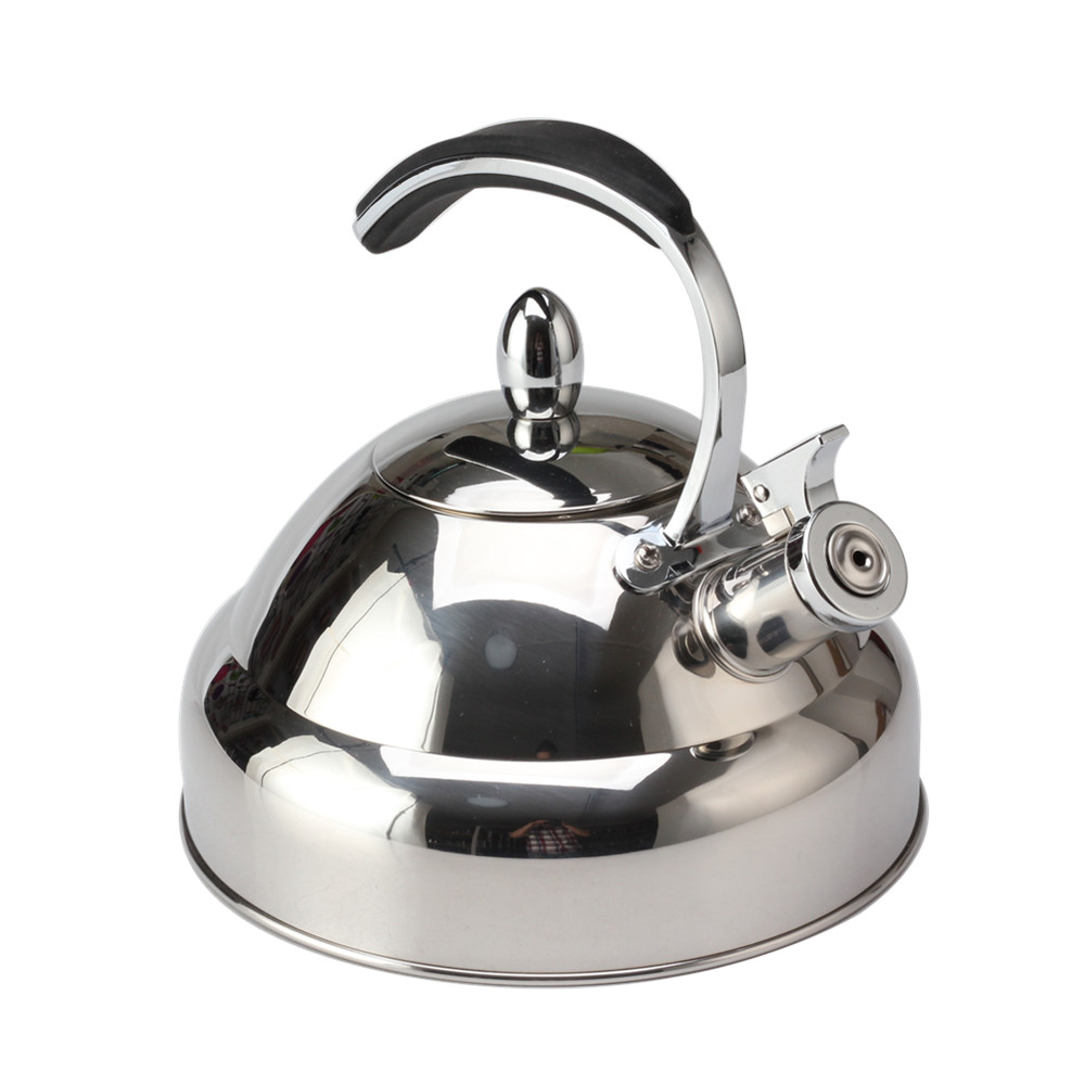 Stainless Steel Whistling Tea Kettle With Silicone Handle