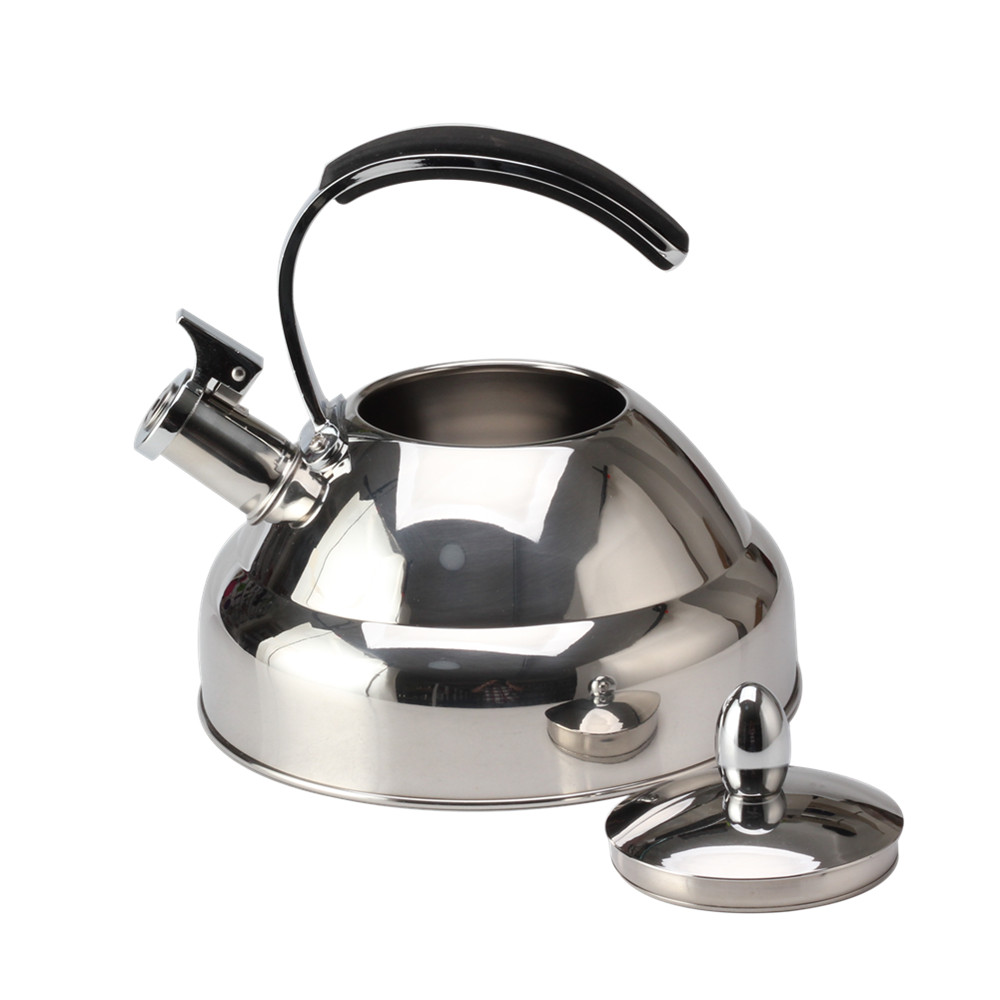 Stainless Steel Whistling Tea Kettle With Silicone Handle