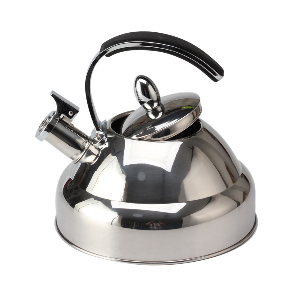 Stainless Steel Whistling Tea Kettle With Silicone Handle