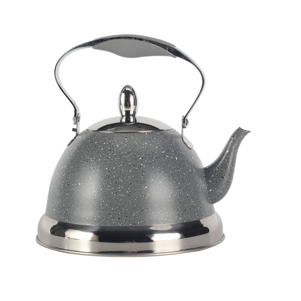 Whistling Kettle With Handle & Whistling Sound Gray