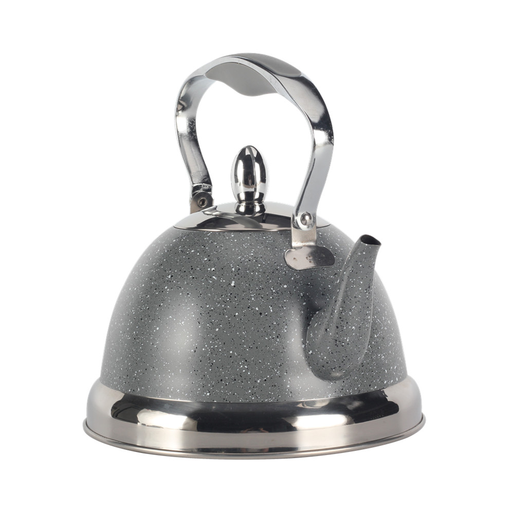 Whistling Kettle With Handle & Whistling Sound Gray