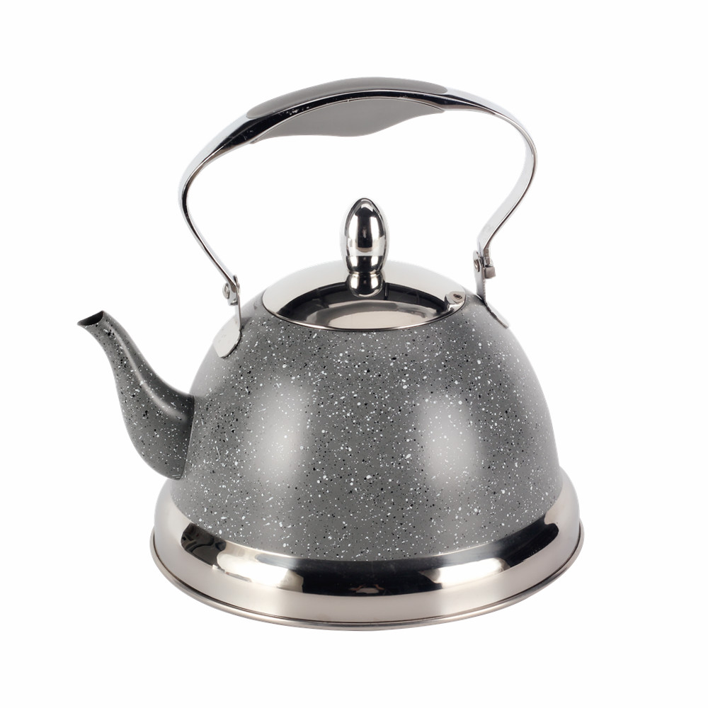 Whistling Kettle With Handle & Whistling Sound Gray