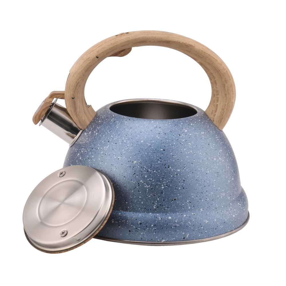 Kettle With Whistle, S/S Whistling Kettle, Wooden Handle