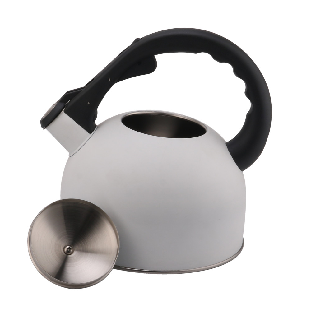 Stainless Steel Whistling Tea Kettle-White