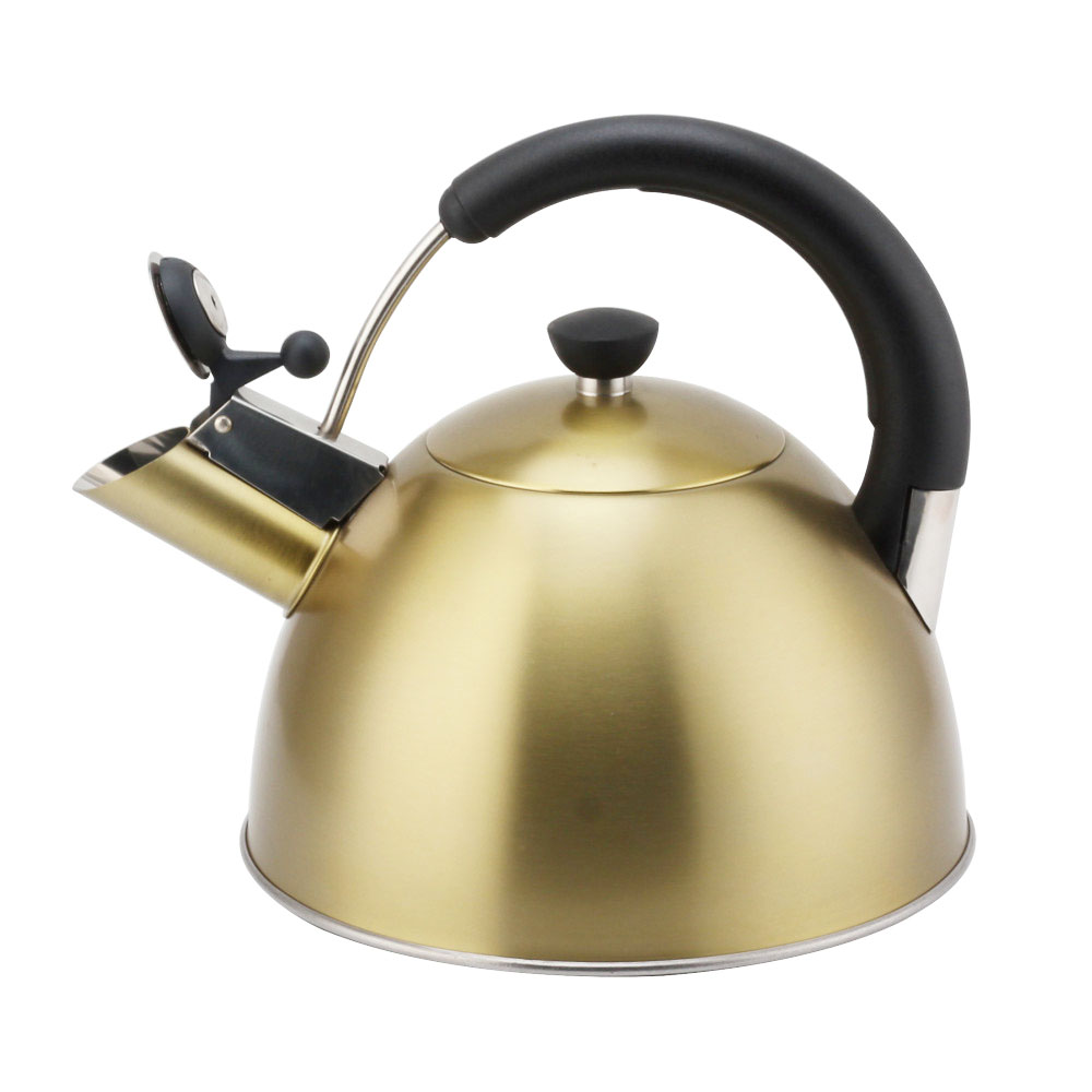 Modern S/S Whistling Kettle for Kitchen Golden