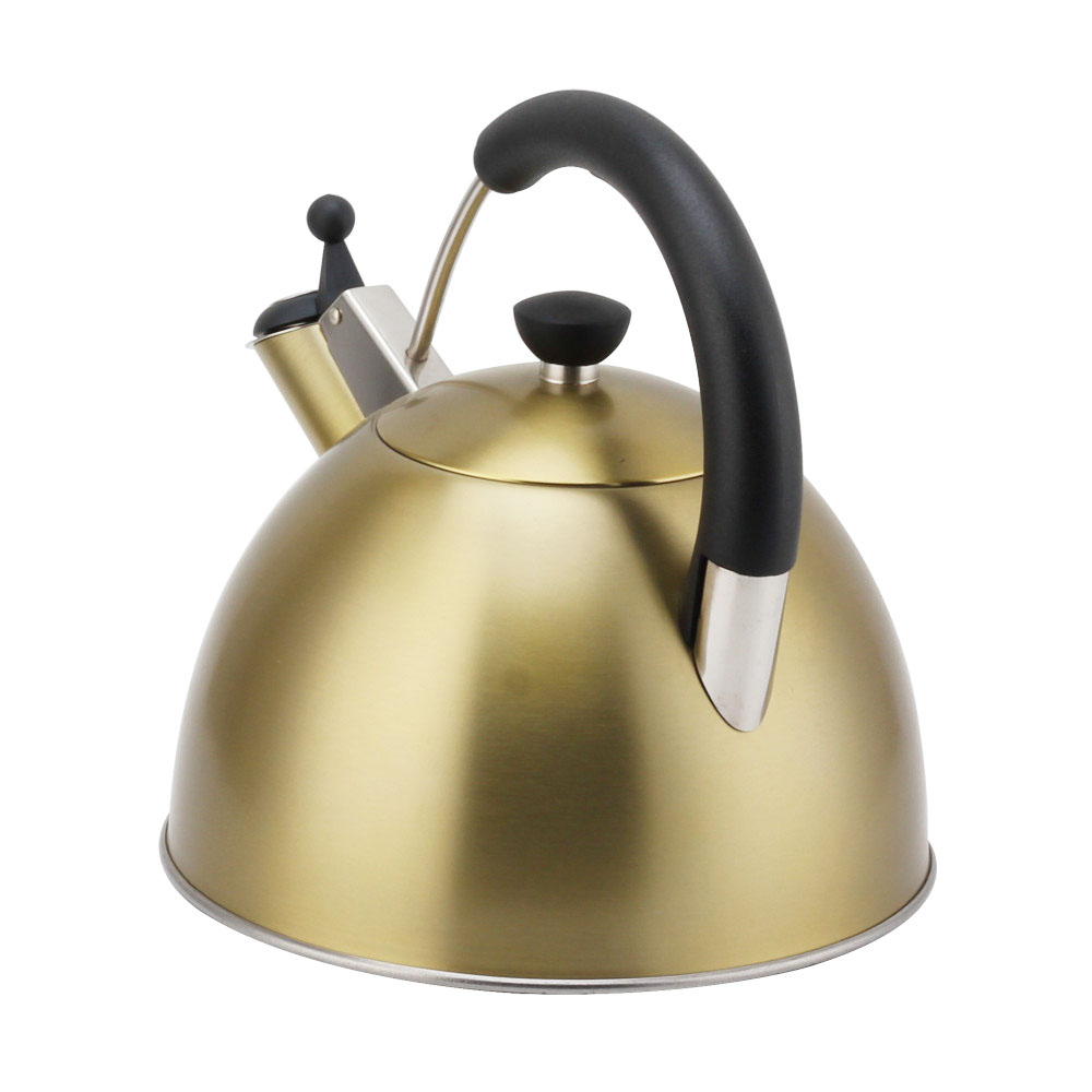 Modern S/S Whistling Kettle for Kitchen Golden