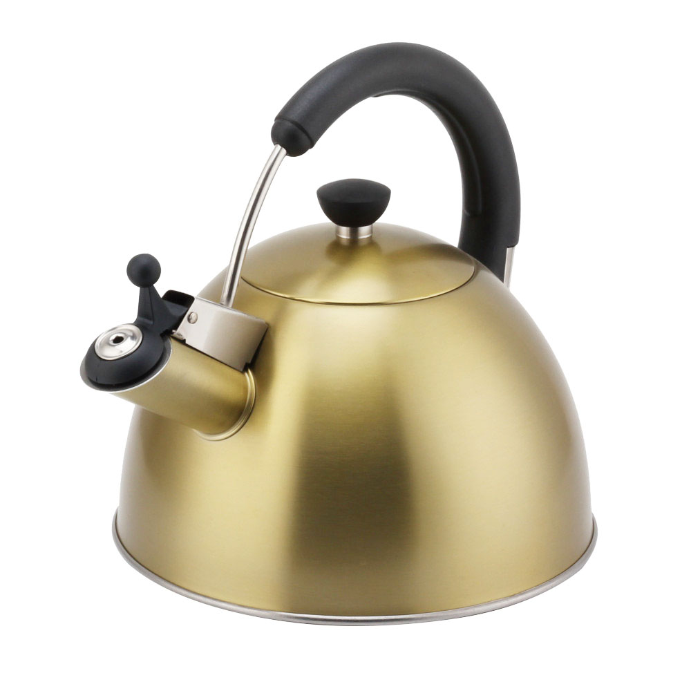 Modern S/S Whistling Kettle for Kitchen Golden