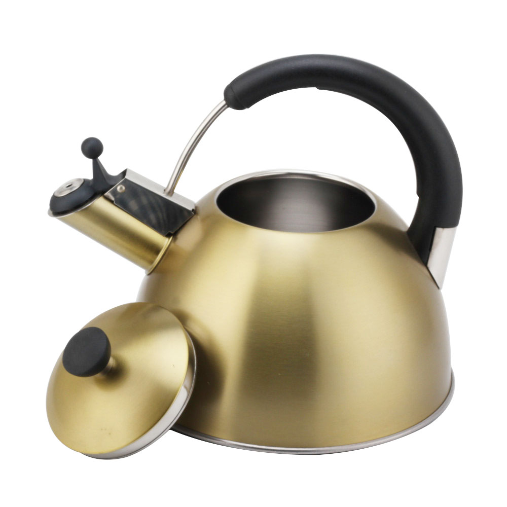 Modern S/S Whistling Kettle for Kitchen Golden