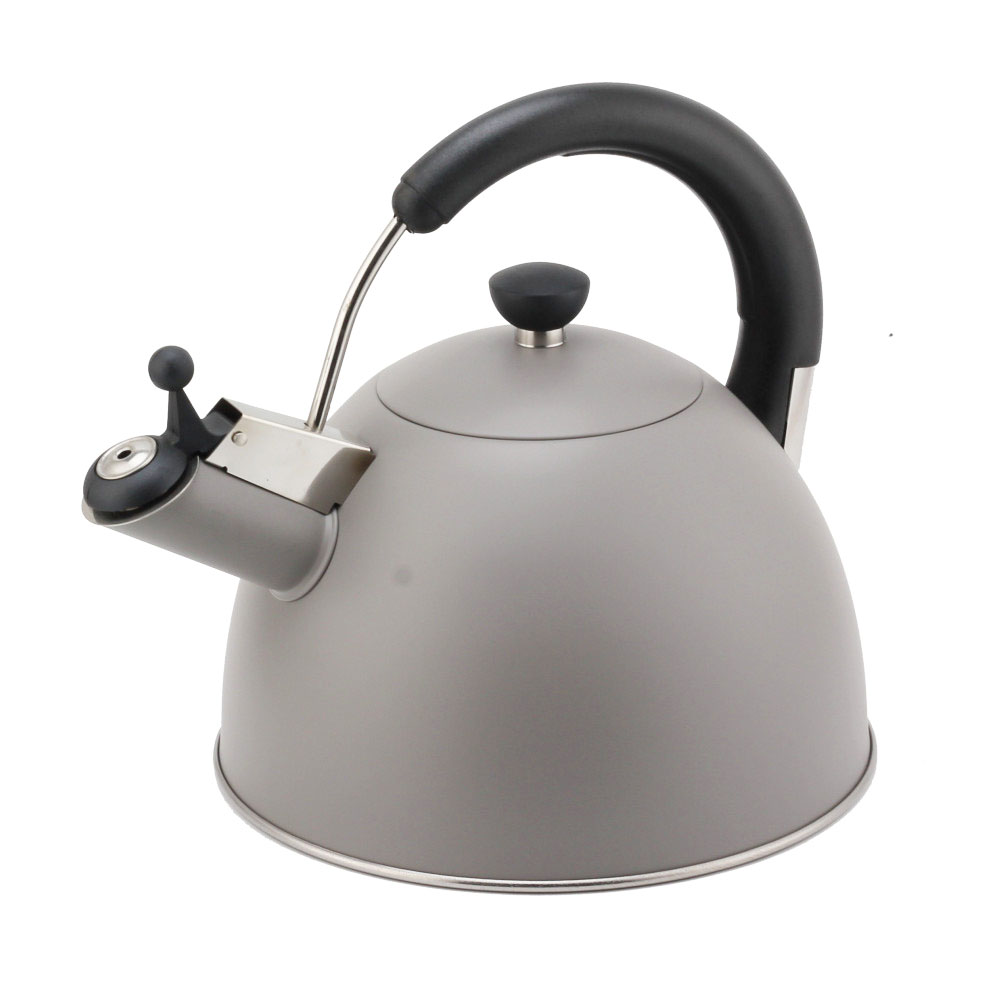 Modern S/S Whistling Kettle for Kitchen Light Gray