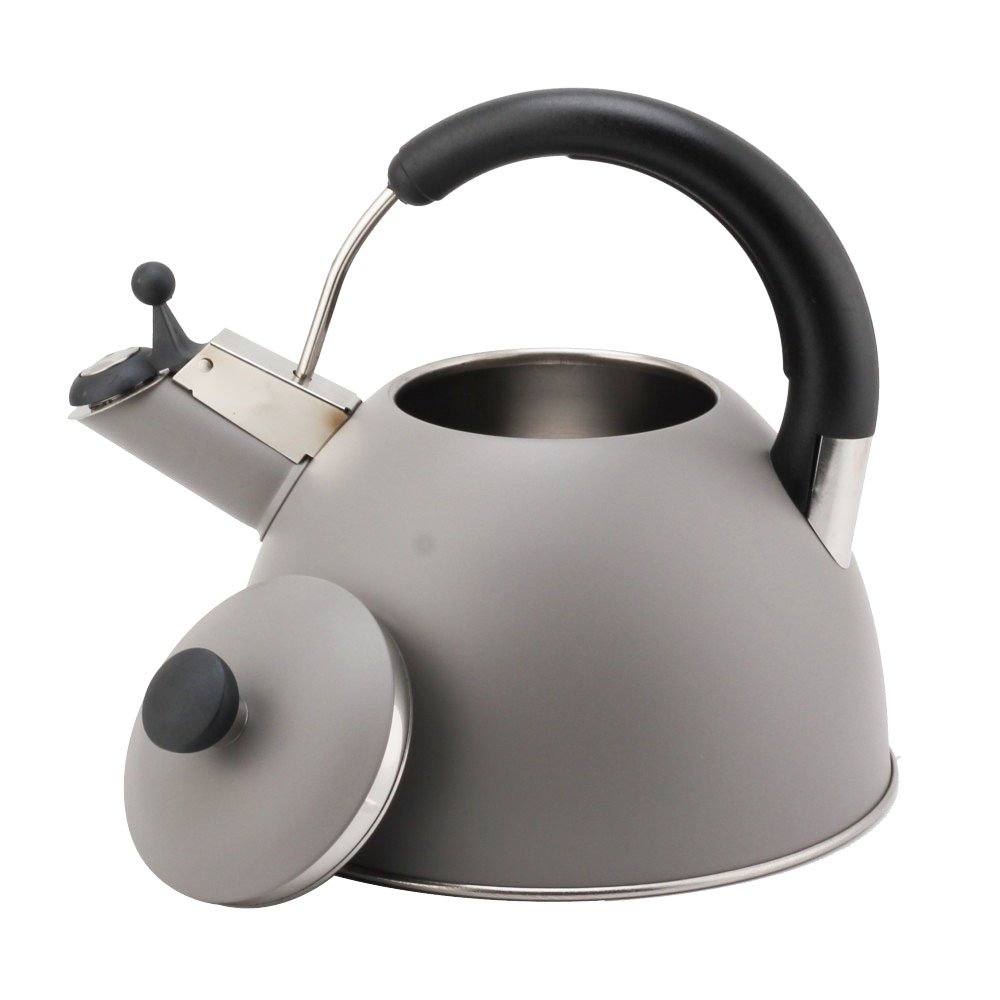 Modern S/S Whistling Kettle for Kitchen Light Gray