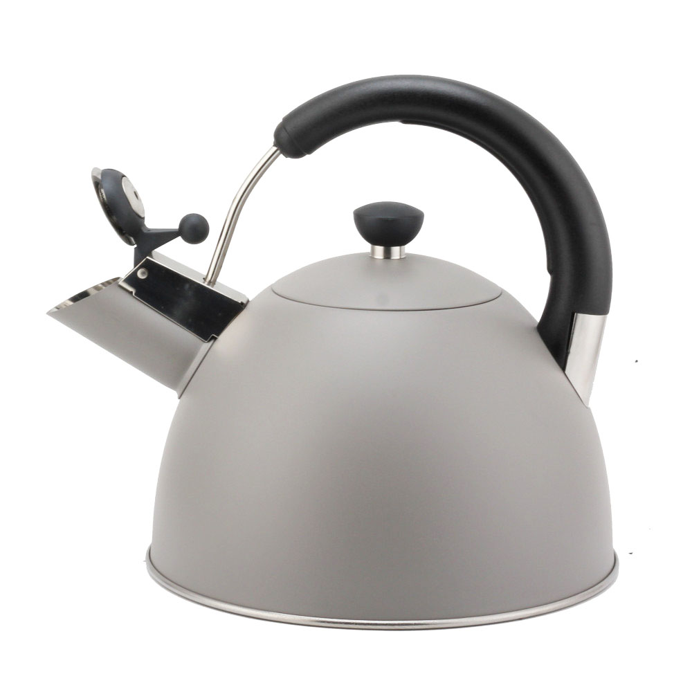 Modern S/S Whistling Kettle for Kitchen Light Gray