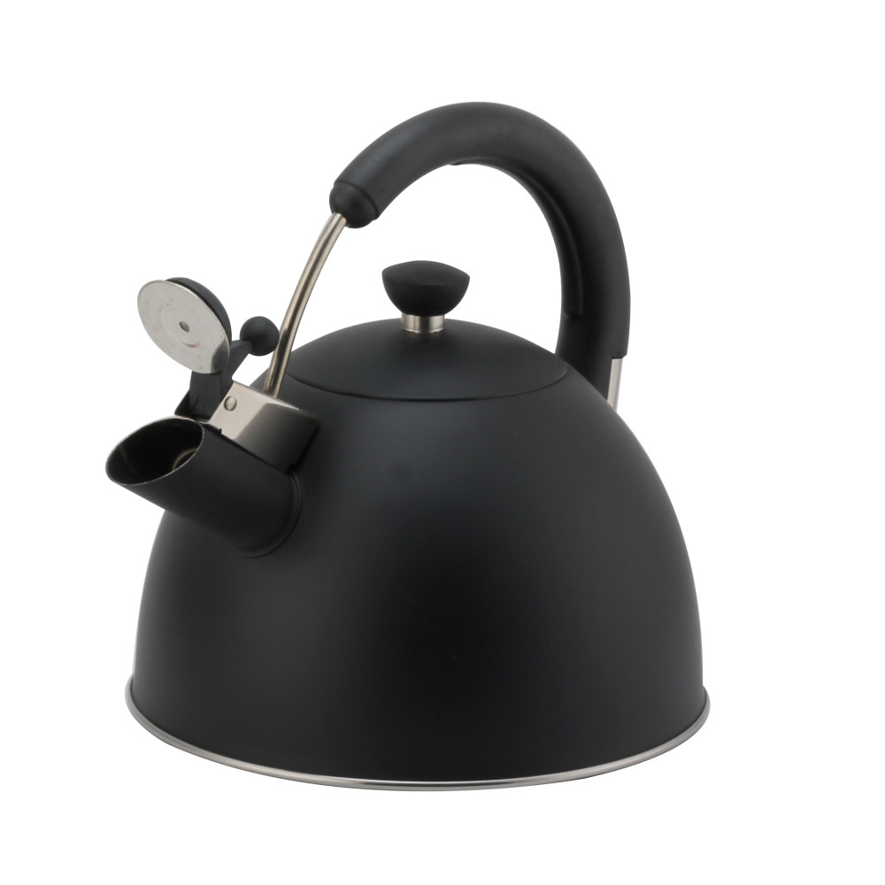 Modern S/S Whistling Kettle for Kitchen Black