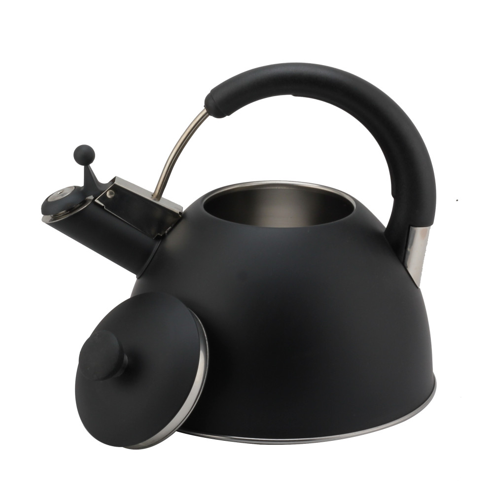 Modern S/S Whistling Kettle for Kitchen Black