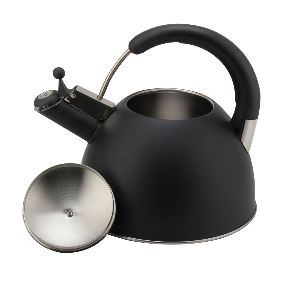 Modern S/S Whistling Kettle for Kitchen Black