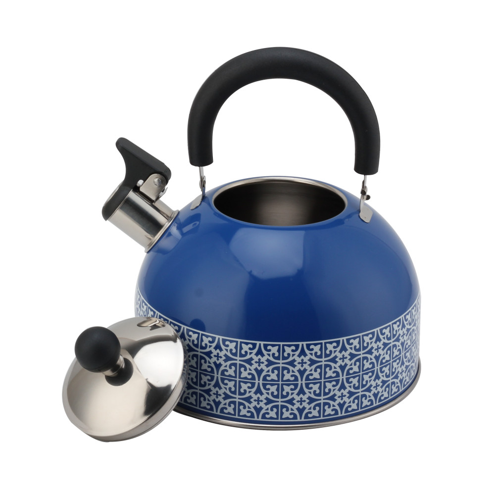 Patterned Stainless Steel Tea Kettle With Whistling Sound