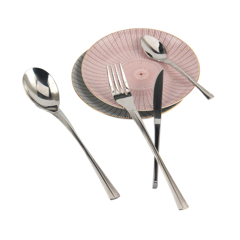 Stainless Steel Flatware Set, Cutlery Set Utensils Include Forks Spoons Knives, Mirror Polished Tableware Set