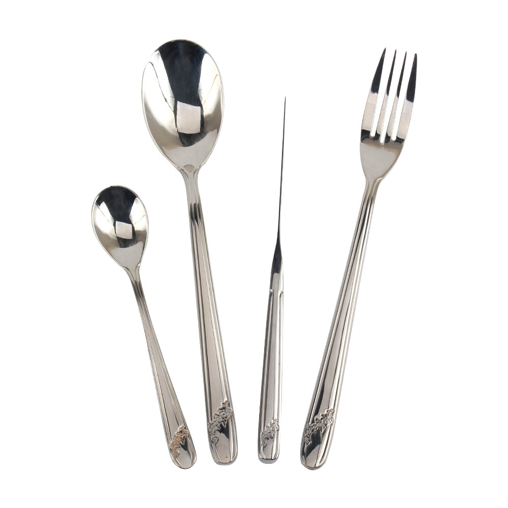 Stainless Steel Flatware Set, Durable Stainless Steel Tableware Include Forks Spoons Knives, Mirror Polished Tableware Set