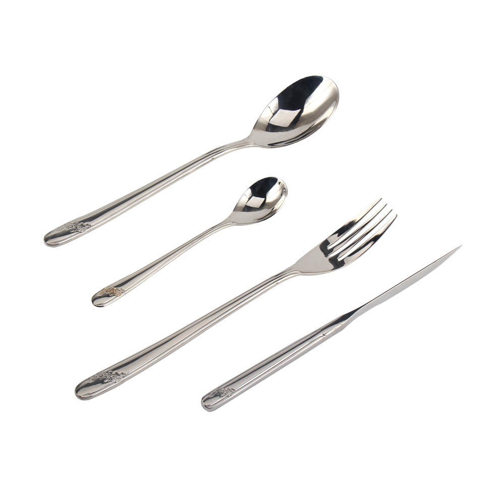 Stainless Steel Flatware Set, Durable Stainless Steel Tableware Include Forks Spoons Knives, Mirror Polished Tableware Set