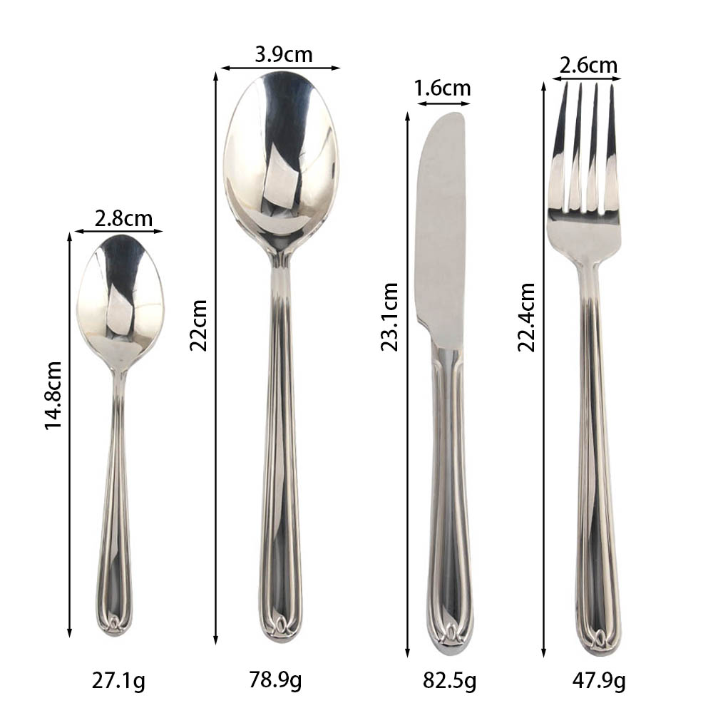 18/10 Stainless Steel, Silverware Set with Serving Utensils Include Forks Spoons Knives, Mirror Polished Tableware Set