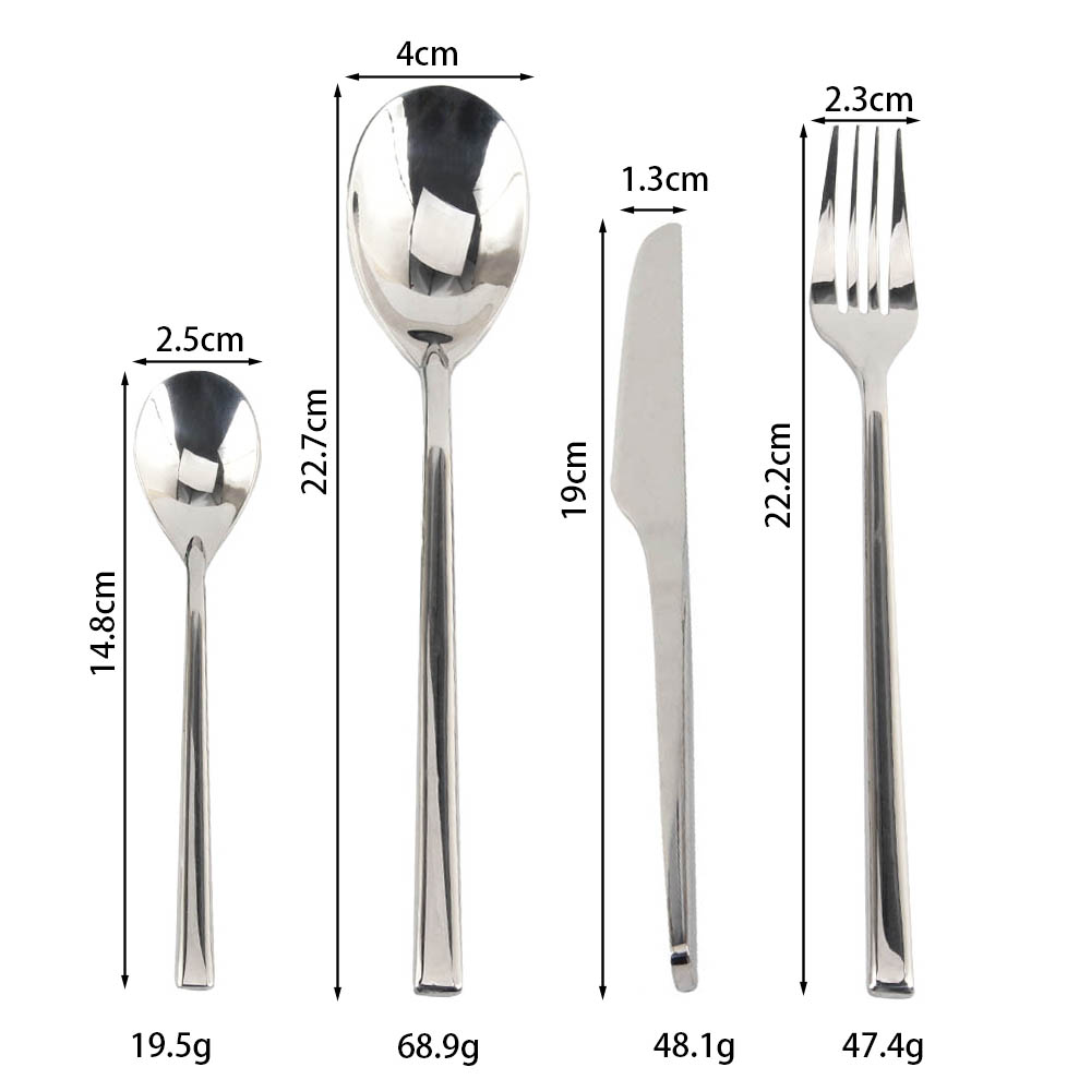 Tableware Include Forks Spoons Knives for Home Restaurant, Beaded Handle, Dishwasher Safe