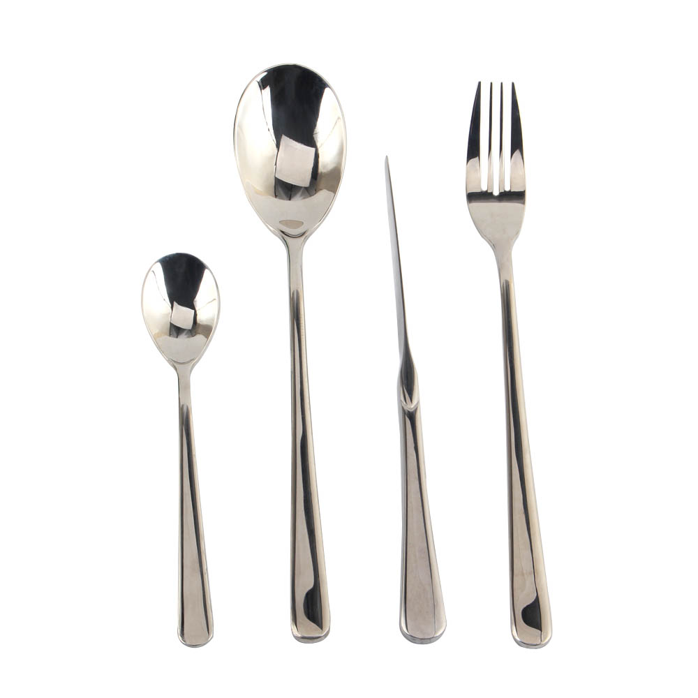 Stainless Steel Silverware Set  Include Forks Spoons Knives, Mirror Polished Tableware Set