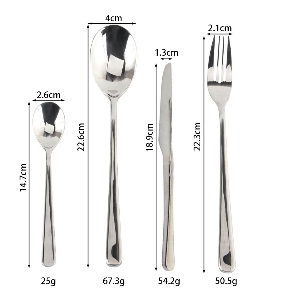 Stainless Steel Silverware Set  Include Forks Spoons Knives, Mirror Polished Tableware Set