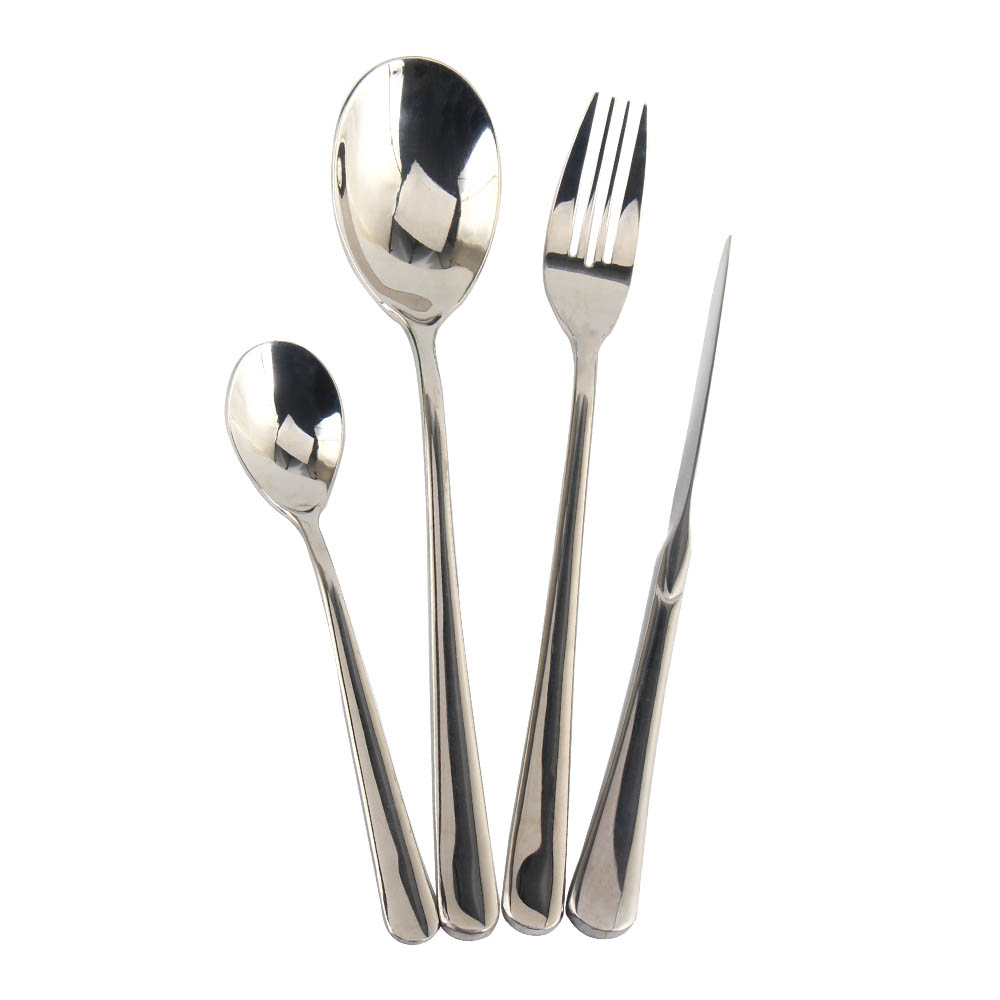 Stainless Steel Silverware Set  Include Forks Spoons Knives, Mirror Polished Tableware Set