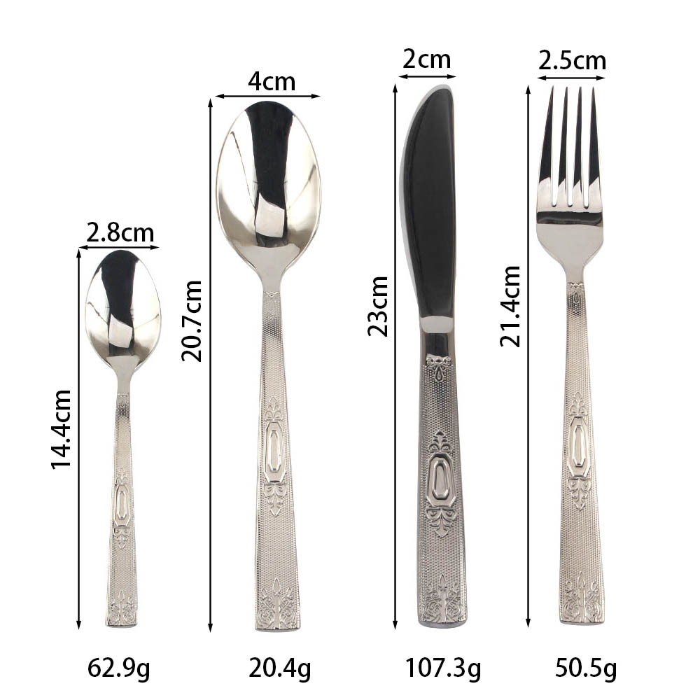 Stainless Steel Mirror Polished Cutlery Set Include Forks Spoons Knives, Mirror Polished Tableware Set