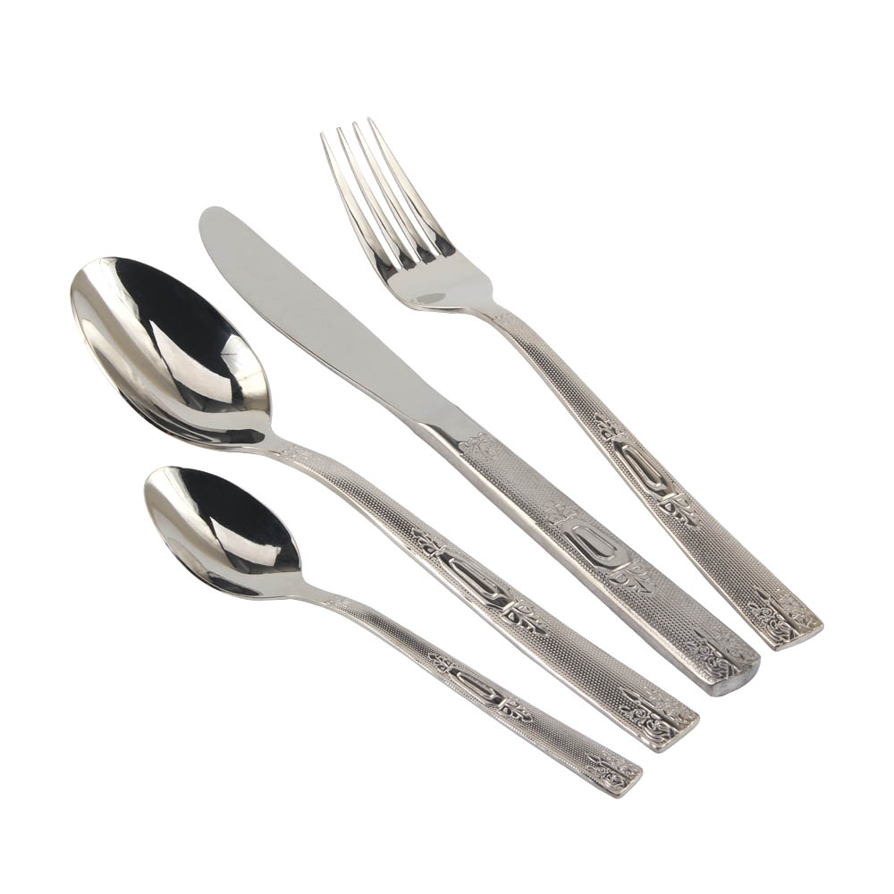 Stainless Steel Mirror Polished Cutlery Set Include Forks Spoons Knives, Mirror Polished Tableware Set