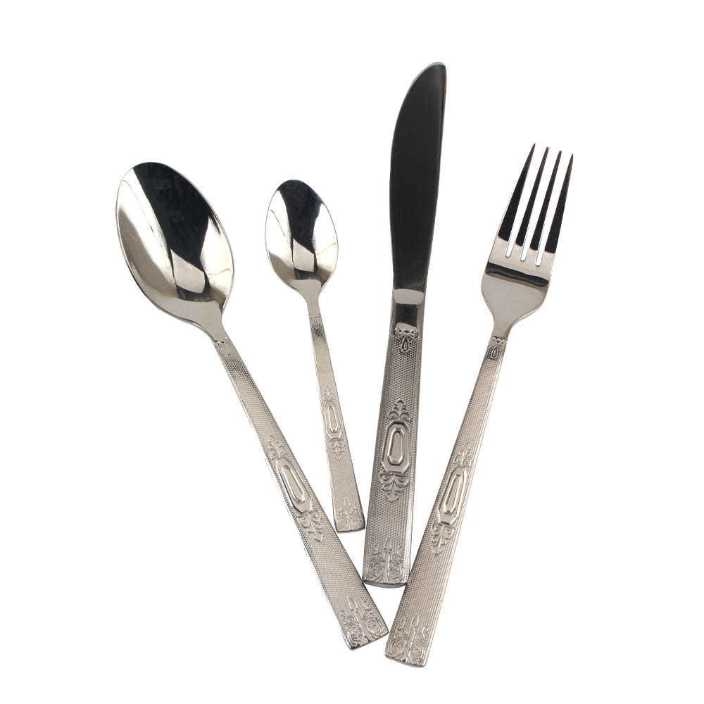 Stainless Steel Mirror Polished Cutlery Set Include Forks Spoons Knives, Mirror Polished Tableware Set