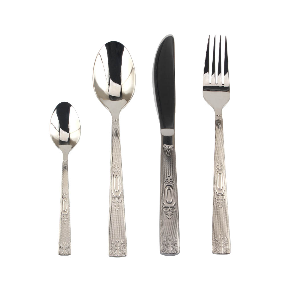 Stainless Steel Mirror Polished Cutlery Set Include Forks Spoons Knives, Mirror Polished Tableware Set