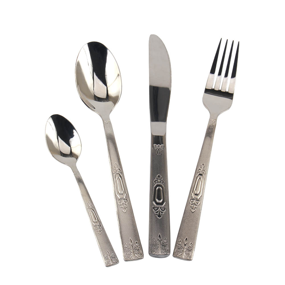 Stainless Steel Mirror Polished Cutlery Set Include Forks Spoons Knives, Mirror Polished Tableware Set