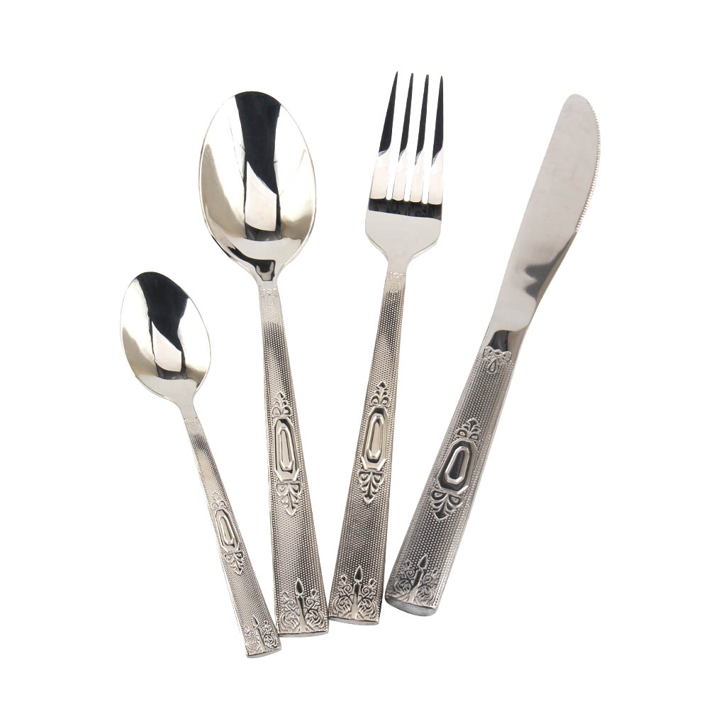 Stainless Steel Mirror Polished Cutlery Set Include Forks Spoons Knives, Mirror Polished Tableware Set