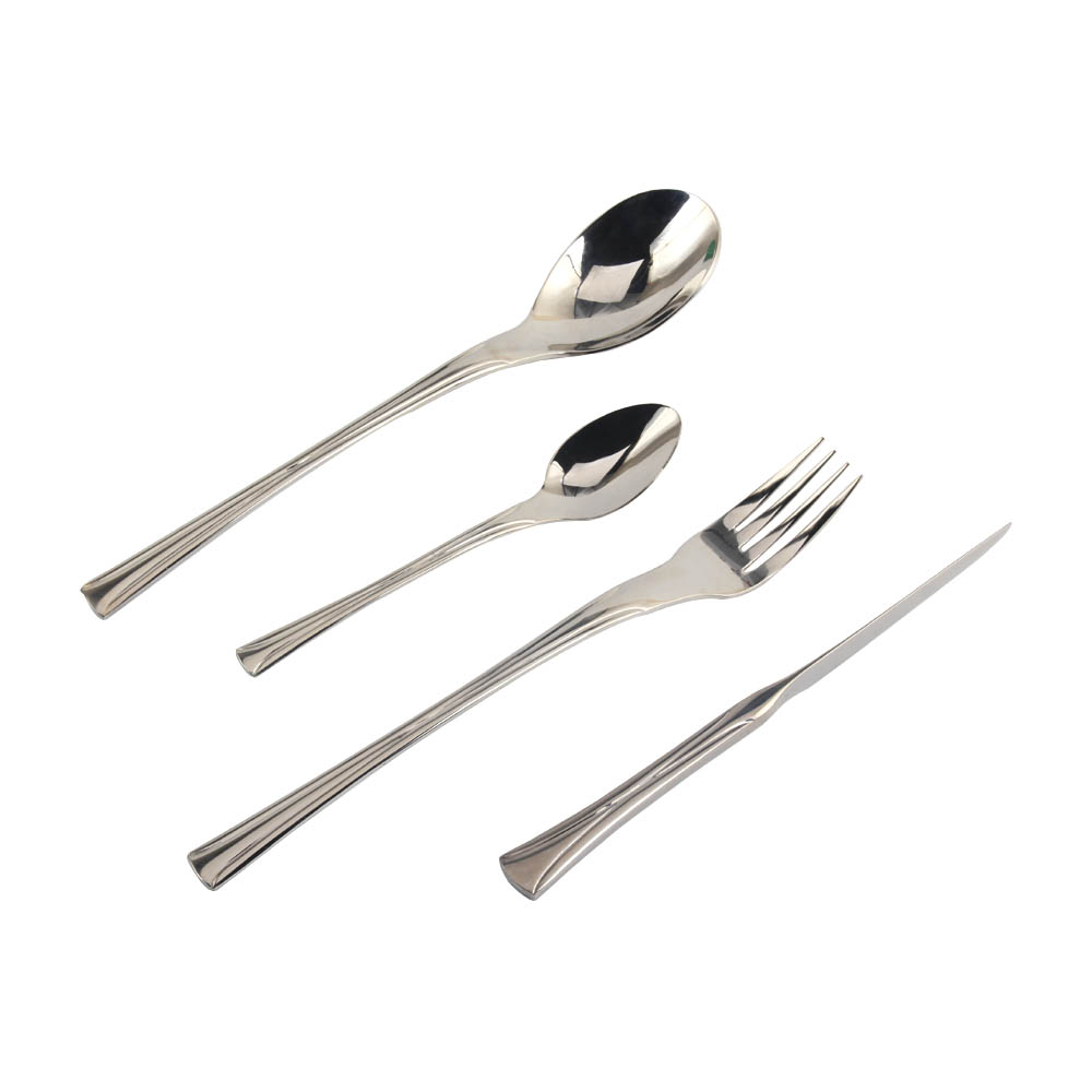 Stainless Steel Mirror Polished Cutlery Set Include Forks Spoons Knives, Mirror Polished Tableware Set