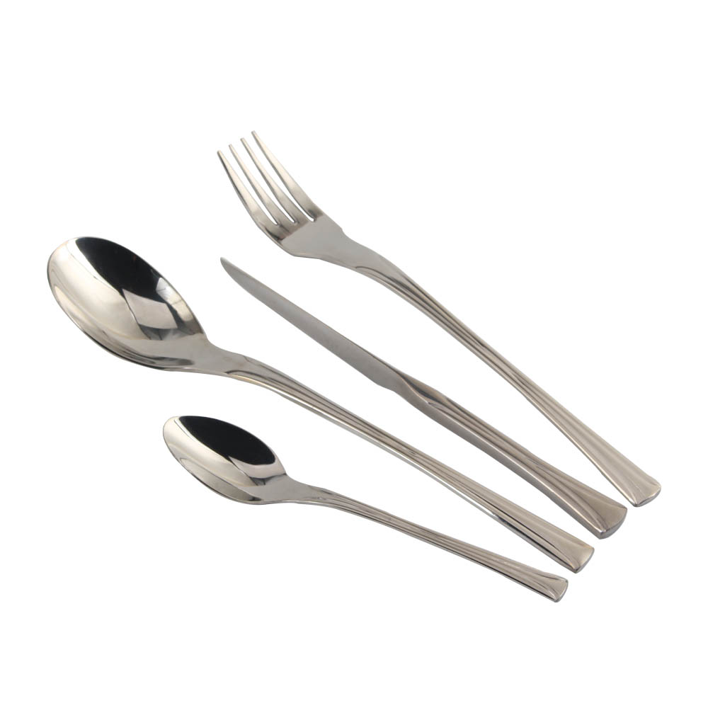 Stainless Steel Mirror Polished Cutlery Set Include Forks Spoons Knives, Mirror Polished Tableware Set