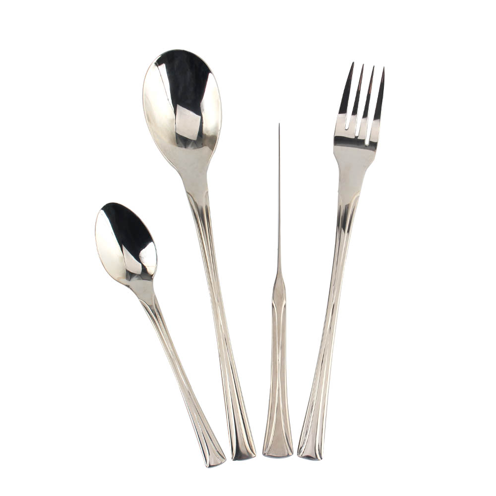 Stainless Steel Mirror Polished Cutlery Set Include Forks Spoons Knives, Mirror Polished Tableware Set