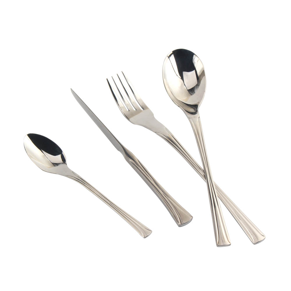 Stainless Steel Mirror Polished Cutlery Set Include Forks Spoons Knives, Mirror Polished Tableware Set