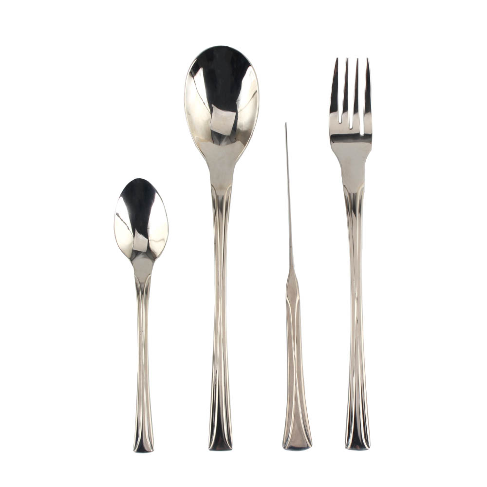 Stainless Steel Mirror Polished Cutlery Set Include Forks Spoons Knives, Mirror Polished Tableware Set