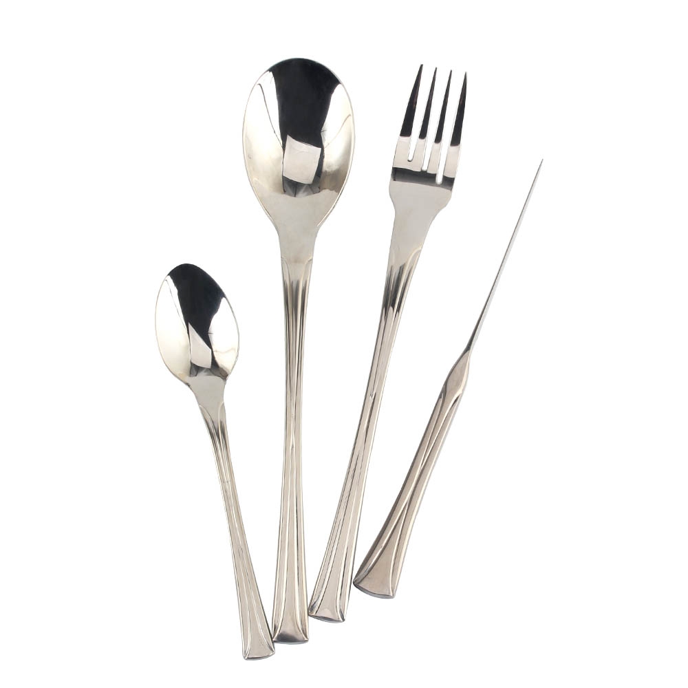 Stainless Steel Mirror Polished Cutlery Set Include Forks Spoons Knives, Mirror Polished Tableware Set