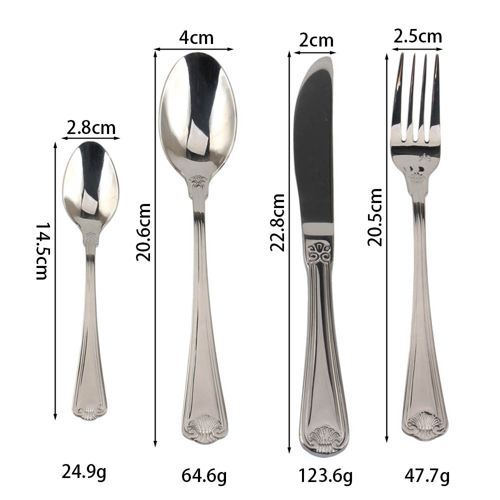 18/10 Stainless Steel, Silverware Set with Serving Utensils