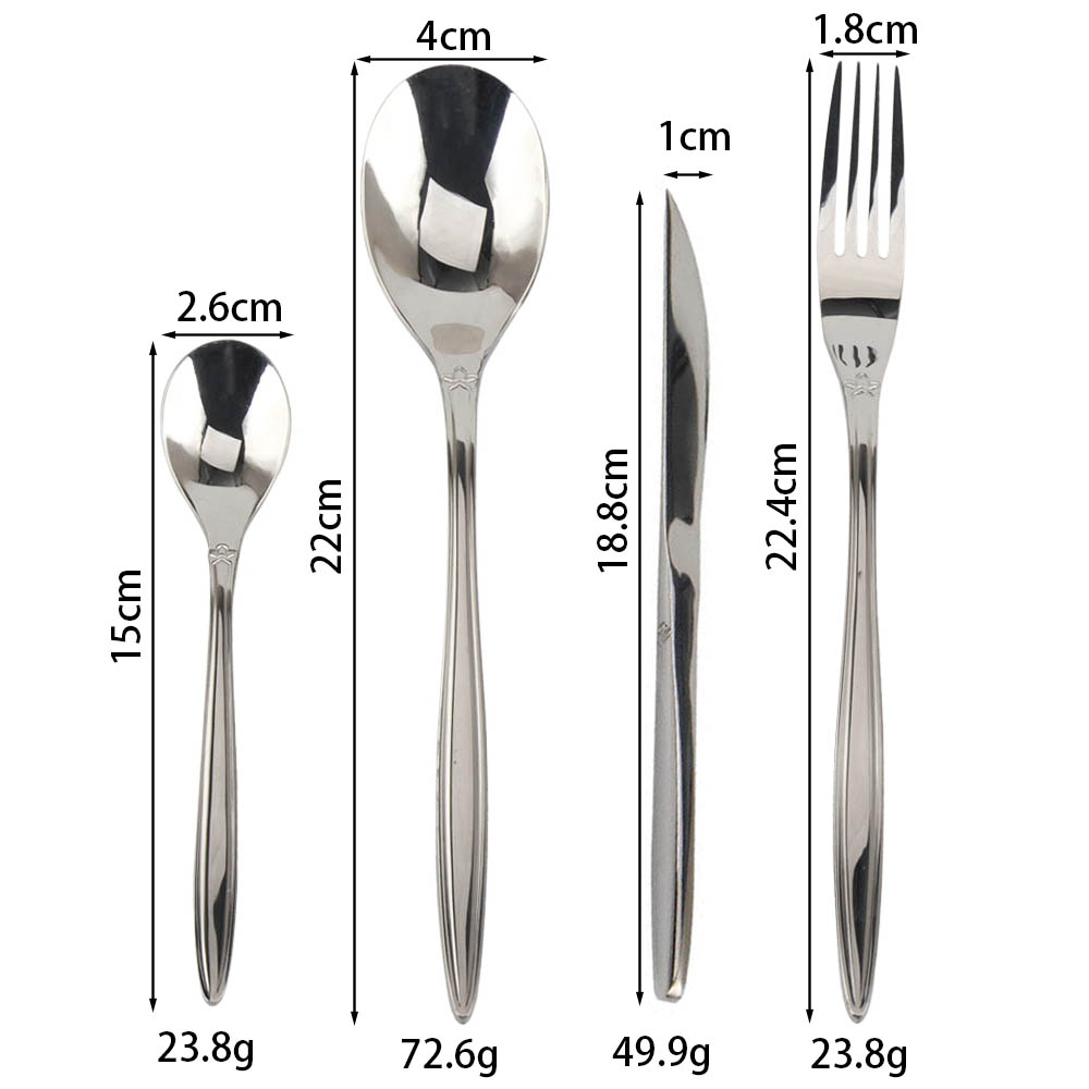 Food-Grade Stainless Steel Flatware Cutlery Sets