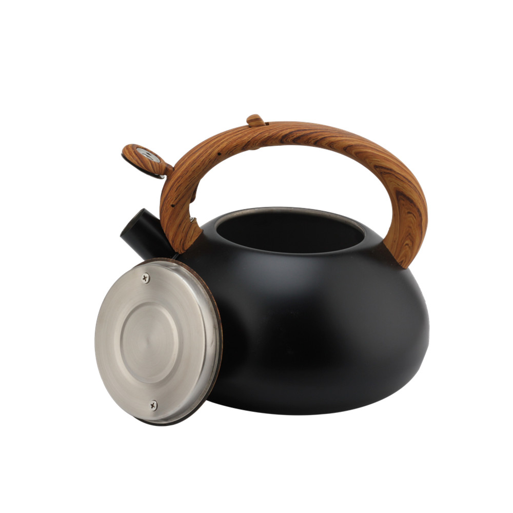 Whistling Teapot With Wooden Handle for Induction And Gas