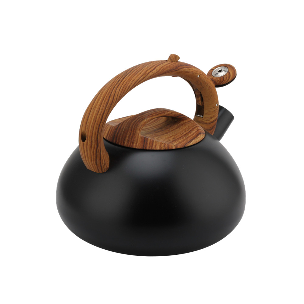 Whistling Teapot With Wooden Handle for Induction And Gas