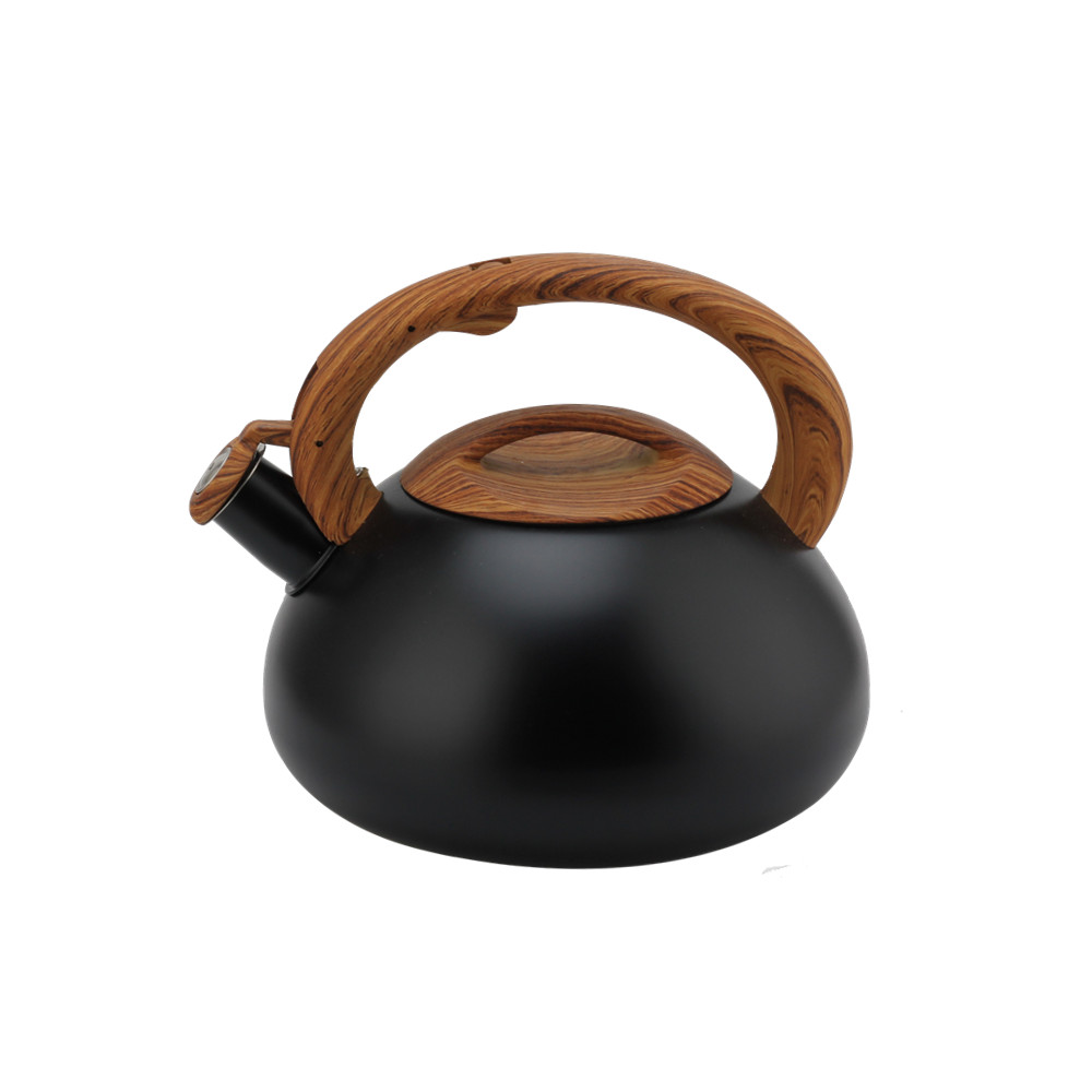 Whistling Teapot With Wooden Handle for Induction And Gas