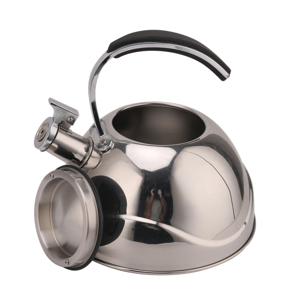 3 Litre Capacity Stainless Steel Whistling Tea Kettle-Silver