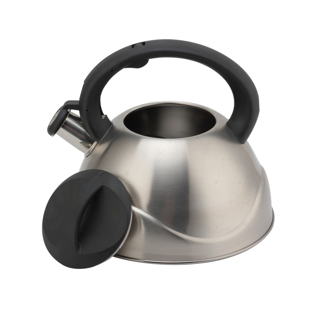 Stainless Steel Whistling Kettle, Ergonomic Handle, Silver Color